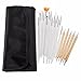 DANCINGNAIL 20 Nail Art Design Painting Detailing Brushes Dotting Pen Dotter Tool Kit
