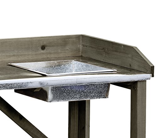 Dehner Gute Wahl Holzpflanztisch Ottawa, klappbar, ca. 91 x 85 x 49 cm, Holz, braun - 3