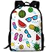 Produktbild HOJJP Langlebigster Leichtgewichtler Klassischer Wasserfester Schulrucksack One Size - Summer Sunny Fruit