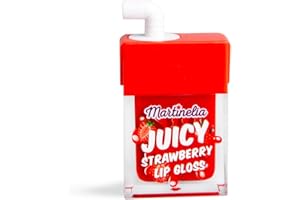 MARTINELIA – Gloss Jus De Fruit Pour Enfant – Baume à Lèvres Petite Fille – Modèle aléatoire (Citron, Pastèque, Mangue, Fraise) - 1 Unité