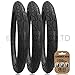 3 x OUT N ABOUT SPORT / NIPPER Suitable Stroller / Push Chair / Buggy Tyres to fit - 16" x 1.75 (Black) Super Grippy & Fast Rolling + FREE Shipping + FREE Upgraded Skyscape Metal Valve Caps (Worth £4.99)
