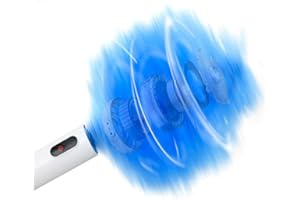 BESDIRECT Piumino elettrico, spolverino elettrico portatile, spazzola per spolverare telescopica, collettore di polvere senza fili rotante a 360° per la pulizia di tapparelle, automobili, luci, vaso (Bianco)