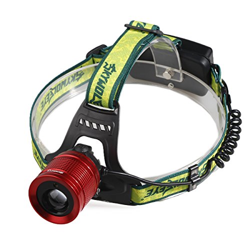 humefor LED Scheinwerfer Laser Scheinwerfer USB wiederaufladbar 18650 5800 mAh Helm Licht für Outdoor Angeln Jagd