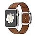 Produktbild Apple Watch Edelstahl Smartwatch , Größe :38 mm Gehäuse, Armband:Leder - Modern, Armbandfarbe:Braun - L (160-180mm)