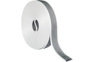 CARRETCAR EUROPEA Cinta para Persianas 20mm de Ancho - Color Gris | Cuerda de repuesto para Carretes de Persiana | Resiste los Rayos UV | Color pintas Gris Cinta Recogedor Persiana 20 mm x 50 metros