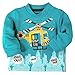 BÓBOLI Baby-Girls Sweat-Shirt Felpa Sweatshirt, turquoise, size 9 months