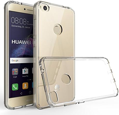 Huawei P8 Lite 2017 Case,Yiransm Acrylic Hard Rubber TPU Hybrid Bumper Clear Case for Huawei P8 Lite 2017 (Clear)