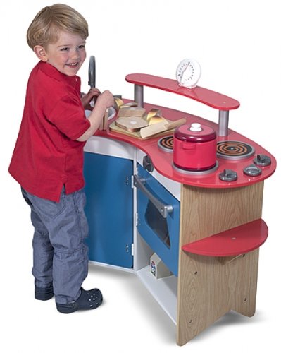 Preisvergleich Produktbild Kinderküche Holz Küche Küchentheke