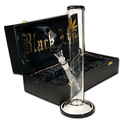 Glasbong im Koffer von Black Leaf - Höhe: 30cm Ø40mm 14,4er Schliff - PatchouliWorld