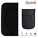 Produktbild Ajboy 2 x Autoschlüssel-Signalblocker Beutel Anti-Diebstahl-Schutzbeutel für Autoschlüssel, RFID, NFC Blocker, Schwarz, 20 * 10 cm