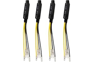 Gebildet 4PCS Motorcycle Resistor 12V Motorbike Turn Signal Indicator Resistor 10W10Ω Adaptor Flash Fix Error LED for Motorcycle Motorbike(Y-067)