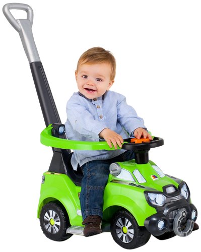 Moltó Moltó-4X4 Three in One Correpasillos Completo sin Balancín, Color Verde 13239