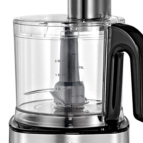 WMF KULT X Küchenmaschine, 2 Geschwindigkeitsstufen, Pulsstufe, 2 l Behälter, 1000 W, cromargan matt/silber - 9