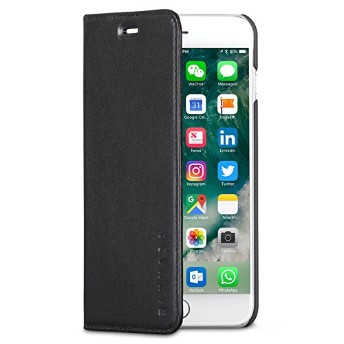 KANVASA Funda iPhone 8 Plus Funda iPhone 7 Plus Tipo Libro Piel Negra Case Cover Carcasa Plegable Cartera Pro en Piel Aut ntica Premium para Apple iPhone 8 Plus 7 Plus - con Cierre Magn tico reviews KANVASA Funda iPhone 8 Plus Funda iPhone 7 Plus Tipo Libro Piel Negra Case Cover Carcasa Plegable Cartera Pro en Piel Aut ntica Premium para Apple iPhone 8 Plus 7 Plus - con Cierre Magn tico