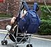 Yodo Baby Nappy Backpack - Detachable Stroller Strap, XL Changing Pad, Small Pouch and Feeding Bottle Holder - 14 Pockets, Navy