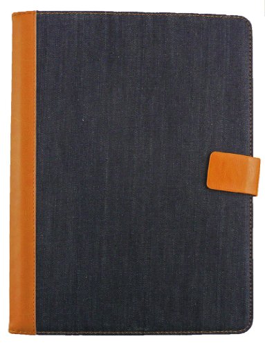 Emartbuy® Wortmann Terra Pad 1003 Android Tablet 10.1 Zoll Universalbereich Denim with Tan Trim Multi Winkel Folio Executive Case Cover Wallet Hülle Schutzhülle mit Kartensteckplätze + Blau Eingabestift - 3