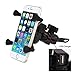 Produktbild Universal Motorrad Halterung Telefon Mount Halter USB Ladegerät für iPhone, Samsung, GPS Gerät JUX1