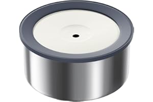 SCHITEC Gamelle d'eau anti-déversement pour chiens, grand distributeur d'eau en acier inoxydable de 2 L, s'adapte à une mangeoire surélevée pour animaux de compagnie, bouchon anti-goutte et anti-éclaboussures