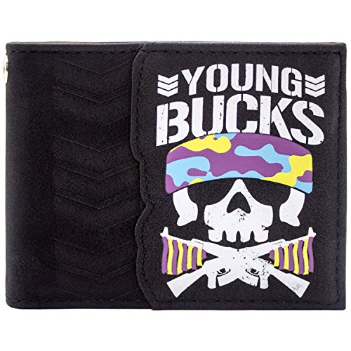 Preisvergleich Produktbild Bullet Club Young Bucks Bone Soldier Schwarz Portemonnaie Geldbörse