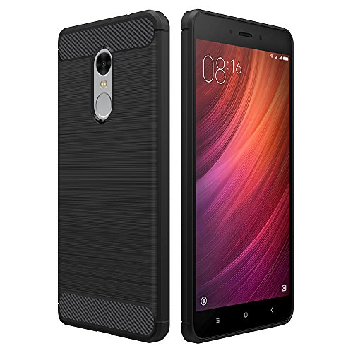 Simpeak para Xiaomi Redmi Note 4 Funda  Funda Redmi Note 4 Carcasa Redmi Note 4 Funda Note 4X Gel Silicona TPU Case 5 5 Pulgadas  Negro