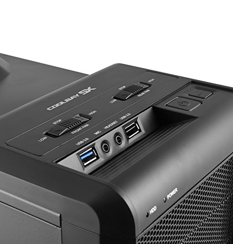 Nox Coolbay SX midi-tower schwarz Box-Computer (midi-tower PC 1 x 120 mm x 120 Stahl SECC 1 mm weiß) - 7