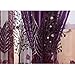Youpin Luxurious Voile Curtains 1mx2.5m Upscale Jacquard Yarn Curtains Tulle for Door Window Decor (Purple)