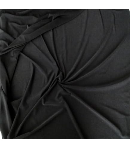 Lycra Stof (Glanzend) Zwart - Stoffen Online