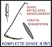 Produktbild Sense 70cm 4in1 EMEL PLUS SET: SENSE, METALLSTIEL, DENGELAMBOSS, GRATIS: SCHLEIFSTEINS; Wetzstein Sensenstiel Klappsense Wettschliff