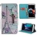 Produktbild Edauto Honor 7C Handyhülle Huawei Y7 2018 Hülle Leder Flip Case Wallet Tasche Schutzhülle Kunstleder Bookstyle Stoßfest Kratzfeste Kartenfach Kippständer Magnetverschluss Schale Frischer Turm