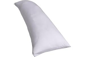 ‎TRAUMREITER Traumreiter Visco Dream Seitenschläferkissen mit Bezug Baumwolle Silber, schweres Memory Foam Schwangerschaftskissen, XXL langes Seitenschläfer Kissen Body Pillow, Höhe & Festigkeit verstellbar
