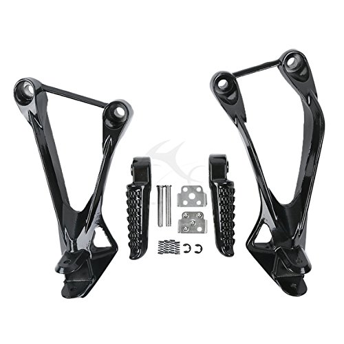 Tengchang Motorcycles Footrests Foot Pegs For KAWASAKI Ninja ZX6R 2005-2008 ZX636 2005-2006