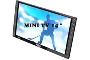 Xoro PTL 1400 Televisore portatile DVB-T / T2 da 35,5 cm (14 pollici) (FullHD, caricabatteria per auto 12-24V, batteria integrata, HDMI IN, antenna) grigio