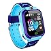 Produktbild Bxchx Kinder Jungen Mädchen Smartwatch GPS Tracker mit Step gegen Geo Zaun SOS wasserdichte Kamera Stimme Chat Math Spiel Urlaub Geburtstag Uhr Geschenke Kompatibel mit Ios Android