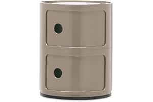 Kartell Componibili, Mobile Contenitore 2 Elementi, Tortora