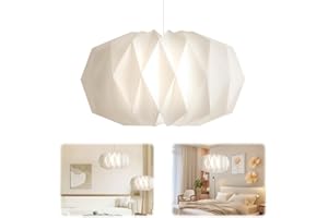 MEISHANG Kreativpapier Lampenschirm Papier,Origami Design Papier Lampenschirm,Moderner Lampen Schirm Rund für Hängelampe,für Wohnzimmer,Schlafzimmer