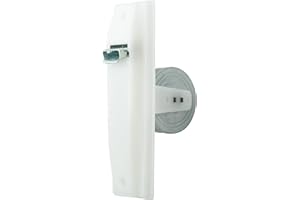 IdeaGenesis - Recogedor persiana para Empotrar en Obra | Enrollador persiana con Muelle Tensor Duradero | Sistema Universal (Blanco Sin Cinta, Grande)