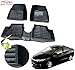 Auto Pearl - Premium Quality Custom Fit Croc Finish Black Color 5D Car Mats For - Honda City Idtec RS.2999.00