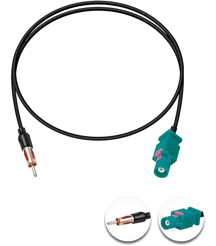 Be In Your Mind Fakra Z maschio a RCA maschio cavo adattatore compatibile con Mercedes Command PCM 2.1/PCM 3.0/NTG 2.5/NTG 4.0/NTG 4.5 cavo adattatore per telecamera di retromarcia