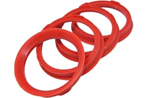 RKC 4 X Anelli di centraggio 67,0 X 57,1 mm rosso cerchi anelli Made in Germany