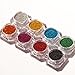 1g/Box Holographic Laser Powder Nail Glitter Manicure Chrome Pigments 8 Colors