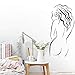 Produktbild Wandkunst Wandbilder Für Badezimmer Schönheit Naked Body Decals Vinyltapete Wasserdichte Moderne Wandaufkleber Für Dame Schlafzimmer Wohnkultur 43 Cm X 92 Cm