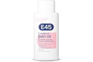 E45 Bath Oil 500 ml – E45 Bath Oil Emollient to Moisturise & Hydrate Dry Skin – Gently Cleanses for Soft Skin – Soap Free & Perfume Free Emollient Bath & Shower Oil Body Wash - Dermatologically Tested