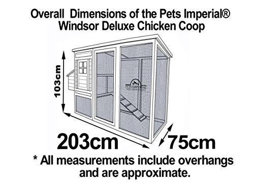 Pets Imperial® Devonshire Large Chicken Coop Hen House Ark Poultry Run Nest Rabbit Hutch Box Suitable For Up To 4 Birds – Integrated Run & Cleaning Tray & Innovative Locking Mechanism - 9