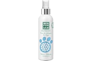 GNCPETS Eau de Cologne pour chiens Talc MENFORSAN - 125 ml - Eau de Cologne pour chiens avec parfum au talc: fraîcheur durable et soins de la peau