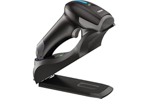 TEEMI TMSL-57CR 1D 2D Bluetooth Barcode Scanner with Intelligent USB Cradle Charge Station Wall Mounted, Automatic Omni-Directional Hands-Free Screen Scanning QR PDF 417 Decode