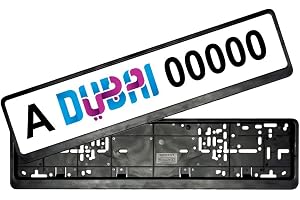 RoadPower Car Plate Number Holder Long - Black
