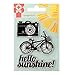 Produktbild American Crafts Sunny Acryl Briefmarken Kamera, Bike und Hello Sunshine, Acryl, mehrfarbig, 3-teilig