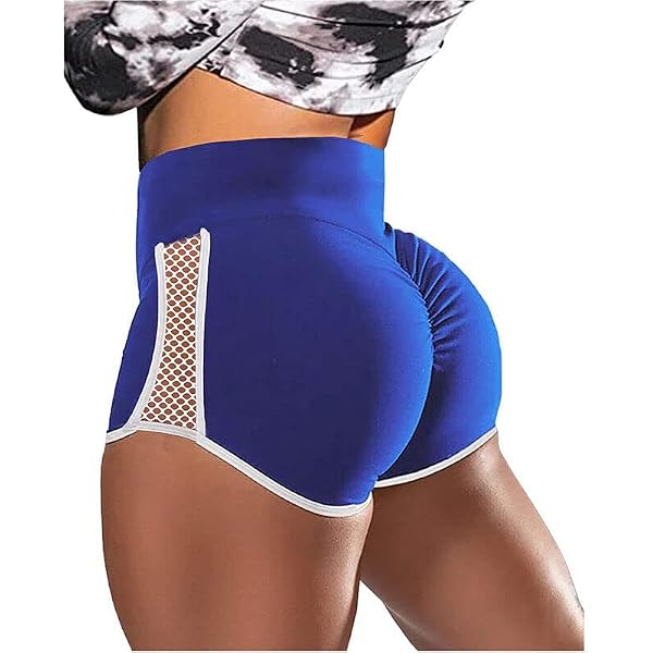 Short Fitness Scrunch Sourire Contour - Yoga, Running, Gym Sans Coutures Yiifit