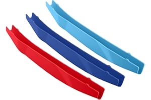 SHENGJUE 3 Colored Front Grille Insert Trims Clip In Grille Trims Strips Covers for BMW 2/3/4/5/6/7 series,x3/x4/x5/x6/x7 (X5 19-20 G05 without Night Vision 7-Beam)
