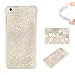 Produktbild iphone 7 hülle flüssig,iphone 8s hülle glitzer, LuckyW TPU Silikon Gradient Farbe Handyhülle für Apple iPhone 7 7s (4.7 zoll)/iPhone 8 (4.7 zoll) 2017 3D Bling Glitter Glitzer Flowing Fließend Liquid Flüssig Shinny Moving Star Floating Trend Schwimmend Treibend Stern Quicksand Sparkle Crystal Kristall Tasche Flexible Kratzer Stoßfest Scratch-Resistant Shockproof Etui Bumper Case Cover - Rosa
